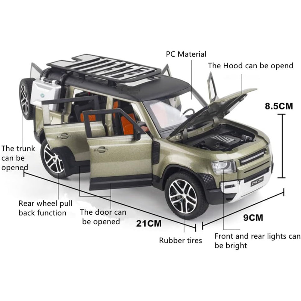 Defender Scale Model Diecast Metalcar - All Size