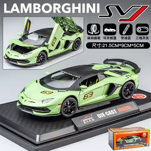 Lamborghini Svj-63 Scale Model Diecast Metalcar - All Size