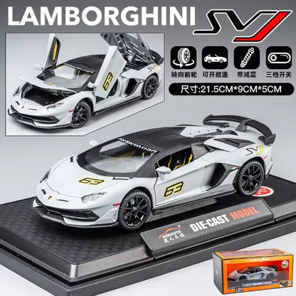 Lamborghini Svj-63 Scale Model Diecast Metalcar - All Size