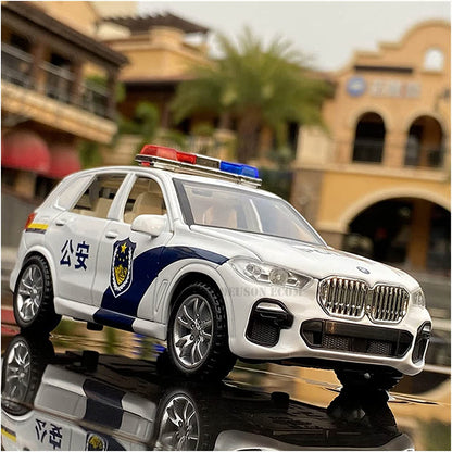 Bmw Police Scale Model Diecast Metalcar - All Size