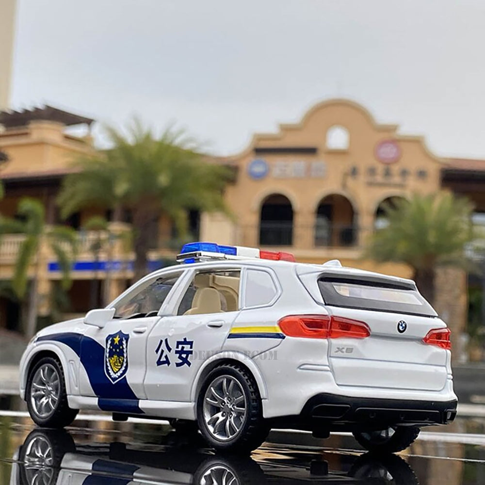 Bmw Police Scale Model Diecast Metalcar - All Size